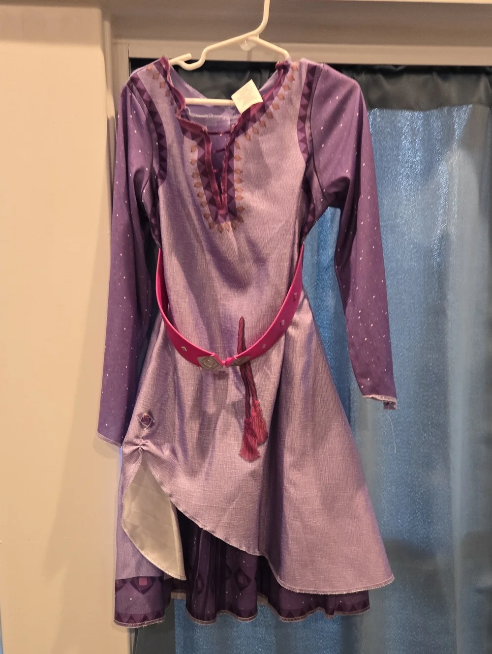 Disney Wish Purple Princess Kids Costume Dress with Pink Belt